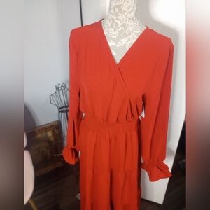 Khol's Rust Long Sleeve Dress